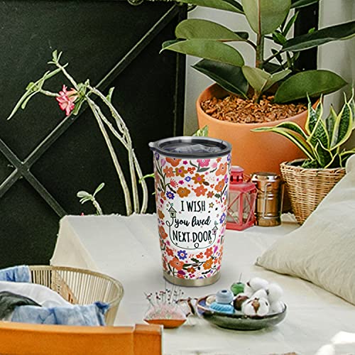 Pink Friendship Coffee Mug 20oz Vacuum Insulated Tumbler with Straw & Lid
