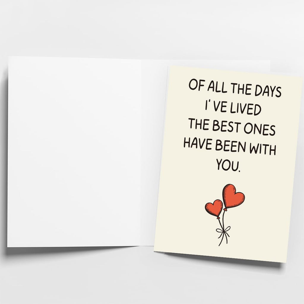 WowBefun Happy Anniversary Card & Gifts for Men, Women, Husband, Boyfriend, Wife, Girlfriend, Him, Her, Valentine Day Gifts, Card, To Husband, Wife