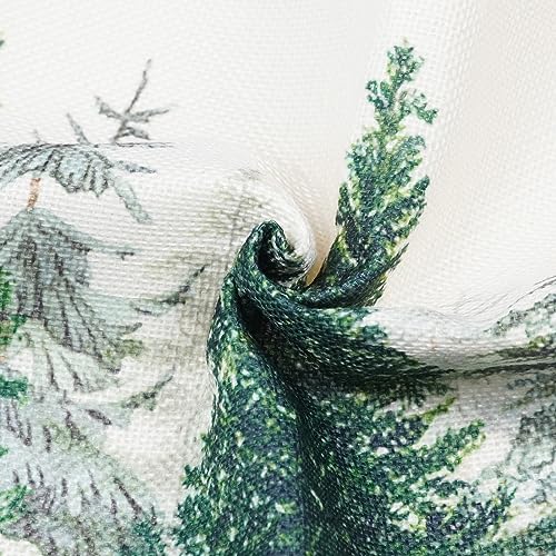 ONWAY Christmas Tree Throw Pillow Covers, 12x20 Lumbar Cushion Cases, Set of 2