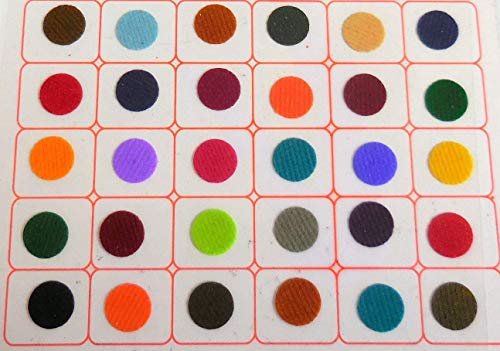IS4A Velvet Bindi 360 Pcs Multicolor Round Dot Forehead Stickers