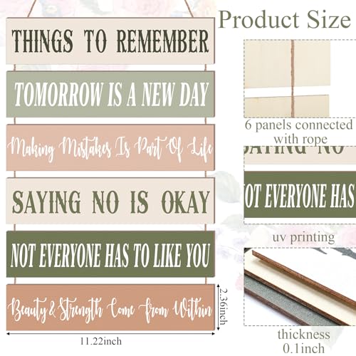 Inspirational Quotes Wooden Wall Art Decor - Preppy Room Decor