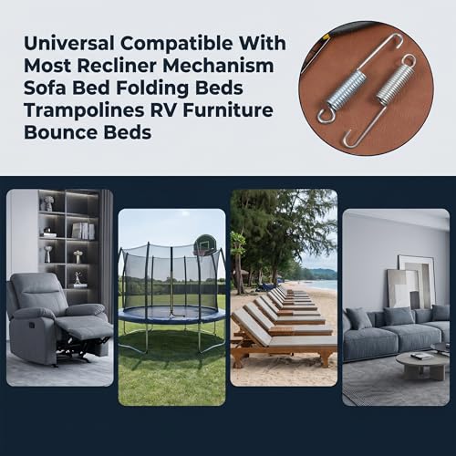 Stainless Steel Recliner Springs - 2 Pack, 4.5 Inch Heavy Duty