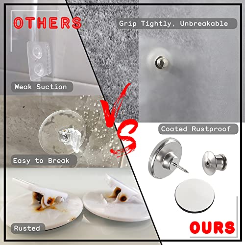 Small Shower Curtain Side Magnets - Waterproof Splash Guard