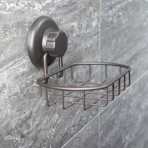 HASKO Bronze Suction Cup Soap Dish for Shower Wall Rustproof Stainless Steel
