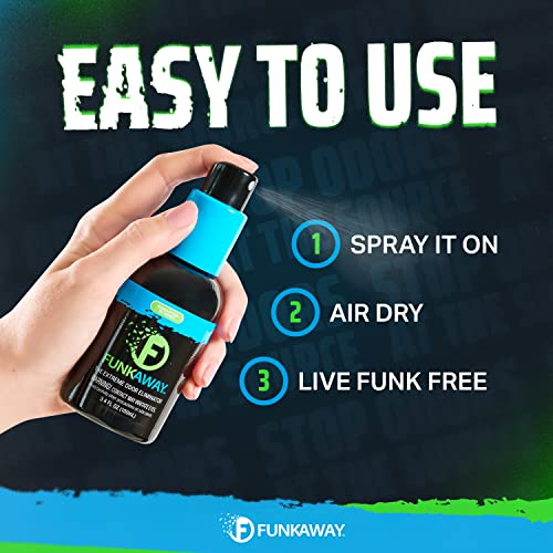 FunkAway Travel Size Odor Eliminator Spray - 3.4 oz, 12 Pack