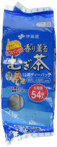 ITO EN Japanese Barley Tea - Mugicha (54 Bags) for Hot or Cold Brewing