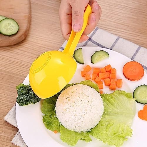 Yellow Non-Stick Rice Paddle & Sushi Mold for Rice Balls