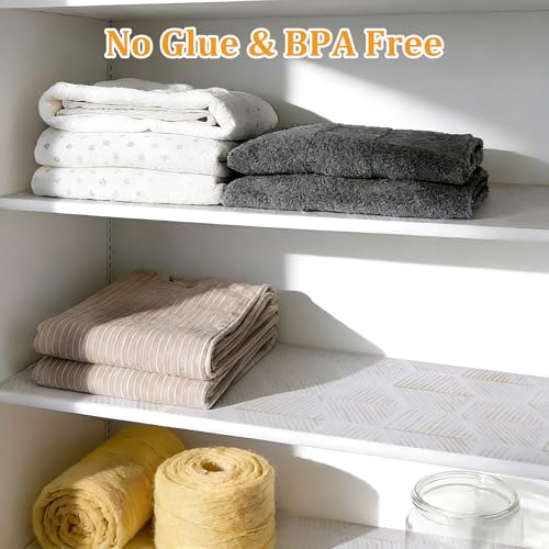 Hexagon Drawer & Shelf Liner 12" x 120" - Waterproof Non-Slip