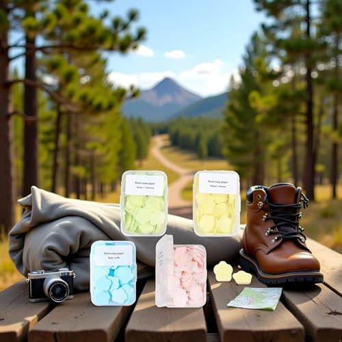 Portable Paper Soap Sheets 400 Count Travel Hand Wash for Camping
