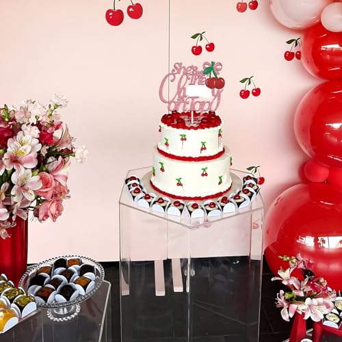 She's the Cherry on Top Cake Topper - Fruit Theme Party Decor