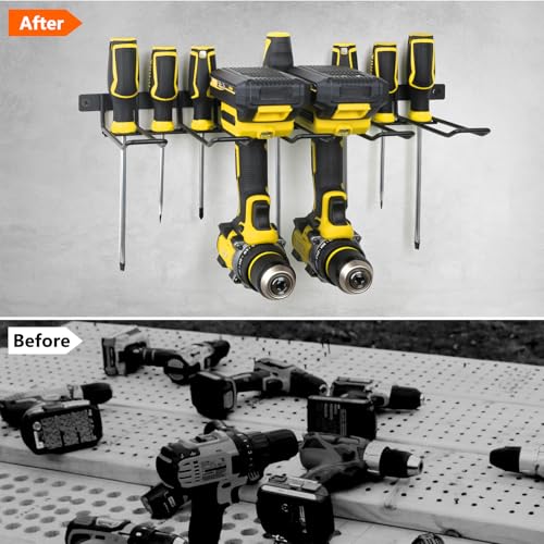 reliahom Power Tool Organizer Wall Mount - 1-Piece Drill Holder