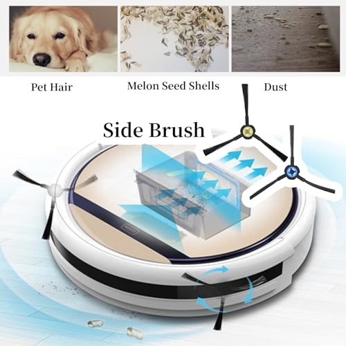 AUNMAS Side Brush Replacement for Ilife Robot Vacuums (2-Pack)