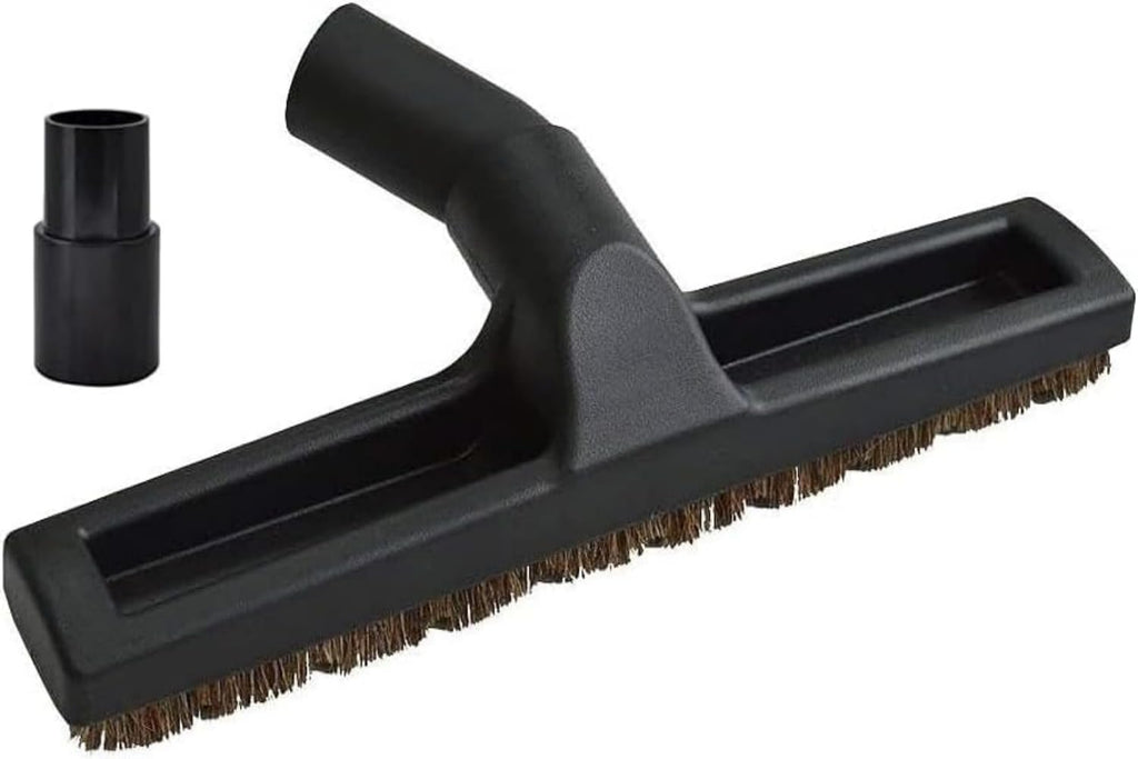 Universal Vacuum Floor Brush Attachments for 32 mm (1 1/4") and 35 mm (1 3/8") Tubes - 14Inch For Shop vac and Miele and Dyson Vacuum 1 Floor Brush + 1 Adapter (Black)