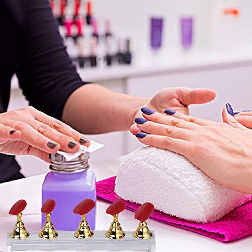 Etercycle Magnetic Nail Practice Stand Holder with Adhesive Putty Gold