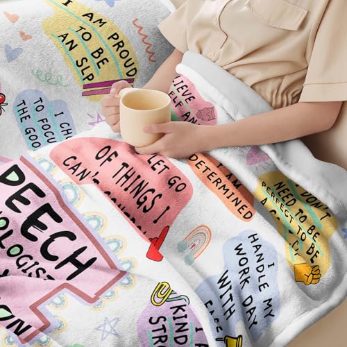 Speech Pathologist Blanket, Cozy 60x50 Fleece Gift
