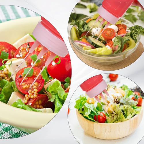 2-Pack Plastic Squeeze Bottles for Sauces & Condiments