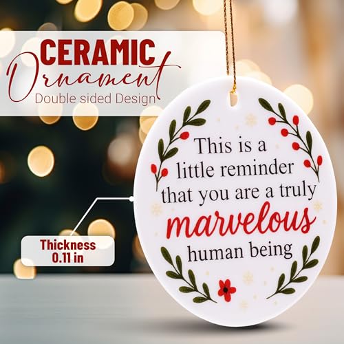 Ceramic Thank You Ornament for Women - Teacher & Friendship Gift