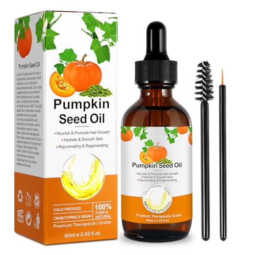 Pumpkin Seed Oil for Hair Growth - 100% Pure Cold Pressed Scalp Treatment
