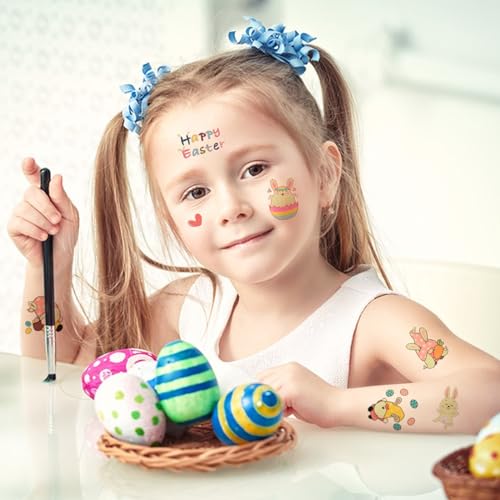 Glow in the Dark Easter Temporary Tattoos Party Favors 60 Pcs