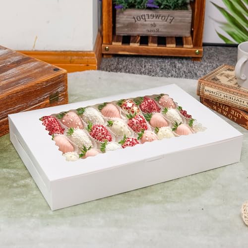 NPLUX 5 Pack Halloween Cookie Gift Boxes with Window, 16x11x2.5 Inches