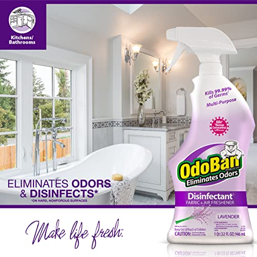 OdoBan Lavender Scent Disinfectant Spray - Set of 3, 32 oz