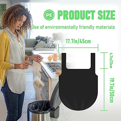 BAHREL Small Trash Bags 4 Gallon, 100 Count Heavy-Duty Liners