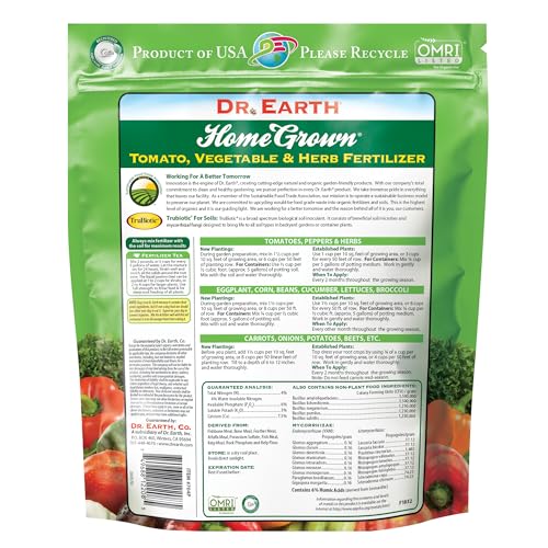 Dr. Earth Organic Tomato, Vegetable & Herb Fertilizer - 4 lb Poly Bag