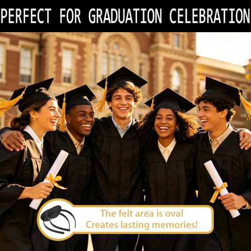 Deovige Graduation Cap Headband 2PCS - Anti-Fall Cap Insert & Holder