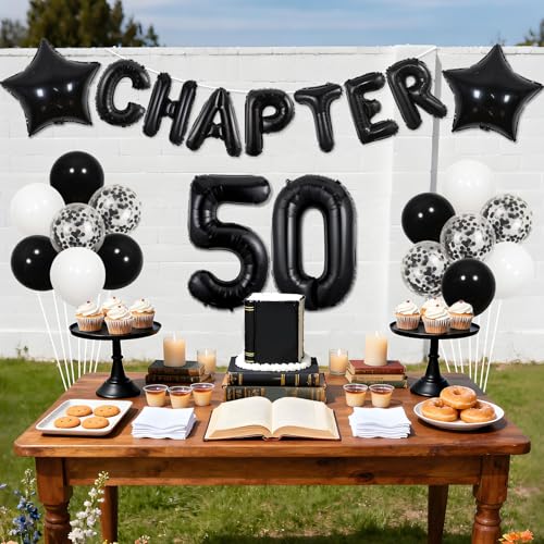 Chapter 50 Balloon Kit - 50th Birthday Decoration Set