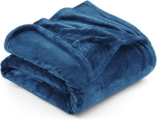 Utopia Bedding Queen Fleece Blanket, Soft Microfiber Bed Throw, Royal Blue