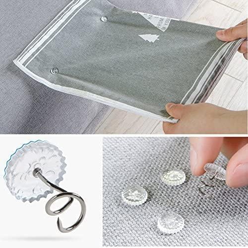 60 Pcs Upholstery Tacks with Clear Heads for Slipcovers & Furniture
