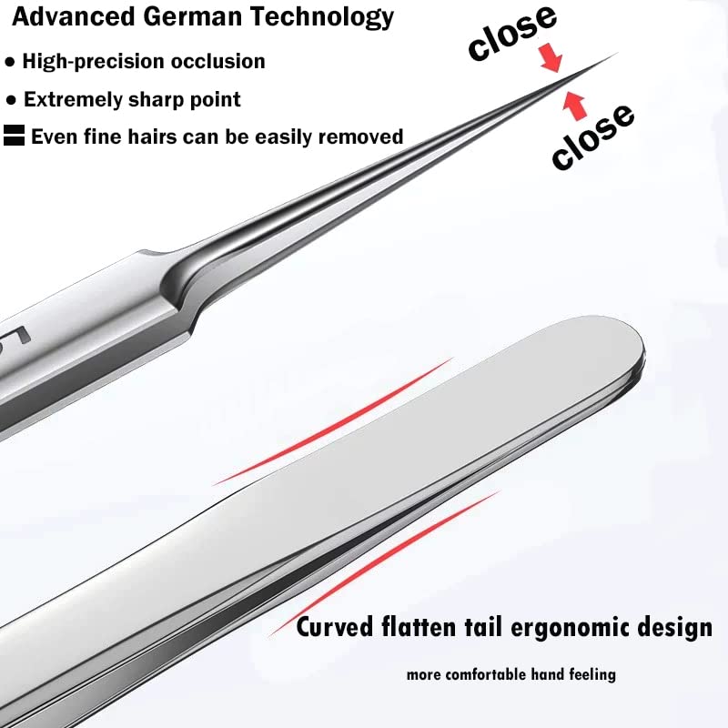Jedrey Titanium Alloy Blackhead Remover & Pimple Extractor Tools 2-Pack