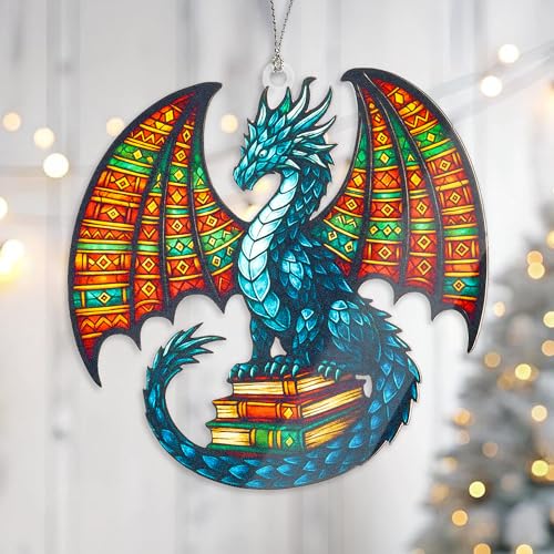 RUSATEN Book Lovers Christmas Ornament 2026 – Holiday Keepsake Gift for Readers