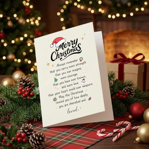 Funny Christmas Card for Granddaughter, Niece, Son - MC-KM-422 Holiday Greeting Card