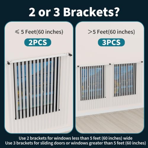 Heavy-Duty Steel Blind Rod Brackets for 1-2" Headrails – 2 Pack