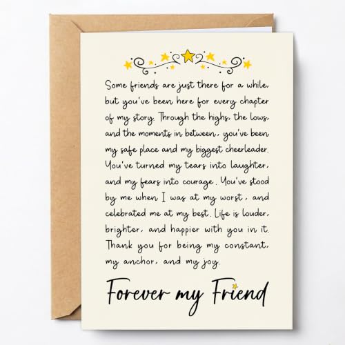 Best Friend Card HUS-KM417 - Thank You for Being in My Life