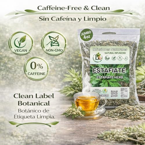 Estafiate Herbal Tea – 100% Natural Wildcrafted Mexican Mugwort (4 oz)