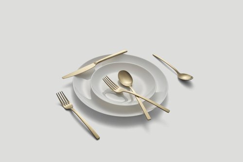 Cambridge 807420Hgy12X Beacon Gold Satin 20-Piece Flatware Set
