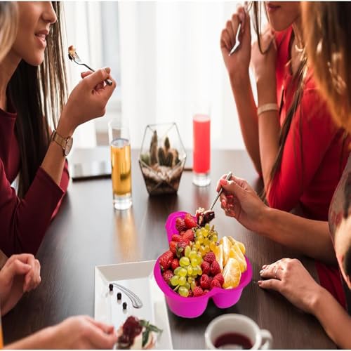 2-Pack Pink Serving Trays for Bachelorette Party Snacks & Bridal Showers