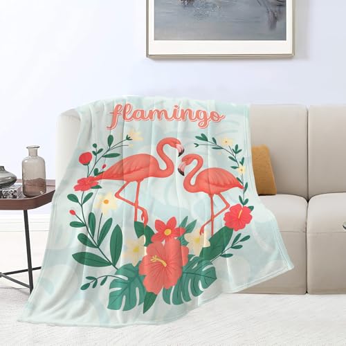 Nexlyth Flamingo Throw Blanket - Super Soft Fleece 50"x40"