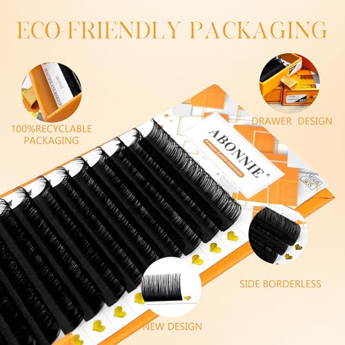 ABONNIE Classic Lash Extensions 0.05 C Curl 14-22mm Mix Tray