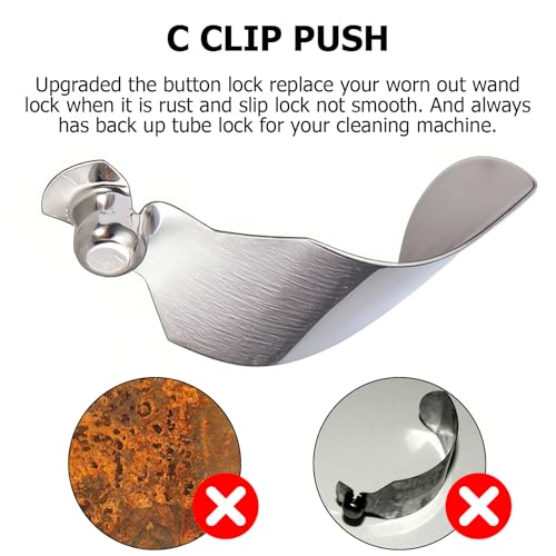 Replacement C-Clip Locking Button for Rainbow Vacuum Wands - 4 Pack