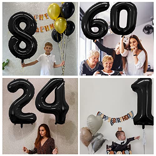 Black 40 Inch Number 3 Foil Balloon Jumbo Birthday Party Decoration