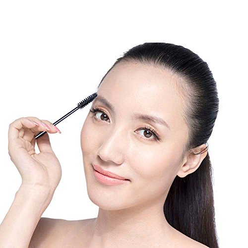 BTYMS 100 Pcs Disposable Eyelash Spoolies Brushes & Lash Wands