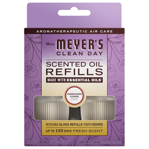 Mrs. Meyer's Clean Day Compassion Flower Scented Oil Refills - 2 Pack