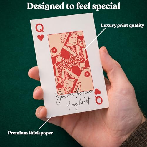 Romantic Poker-Themed Love Card - You're The Queen of My Heart