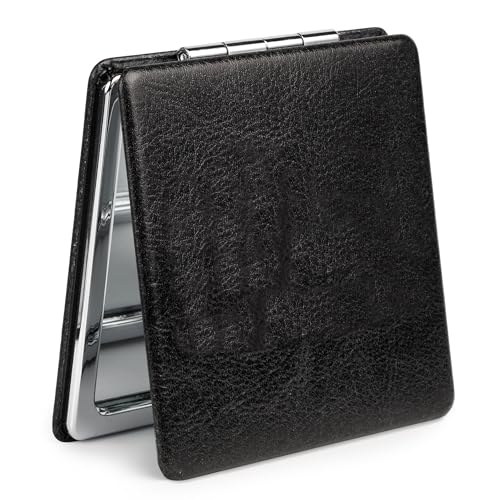 MIRORA Compact Travel Makeup Mirror - 1x/2x Magnifying Pocket Mirror