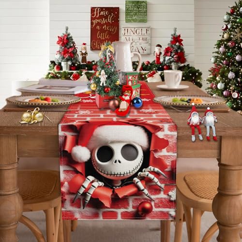 Christmas Table Runner Red 13x72 Inches Holiday Table Decor