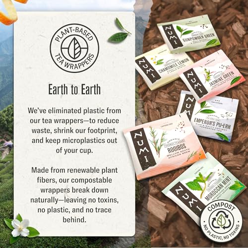 Numi Organic Rooibos Chai Tea - Caffeine Free, 18 Count (Pack of 2)