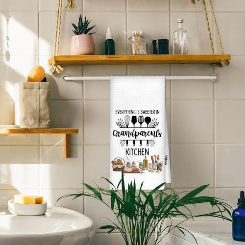 Decorative Kitchen Towels for Grandparents - 16x24 Inches
